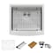 Ruvati 24" Apron-front Workstation Farmhouse Kitchen Sink 16 Ga SS Sgl Bowl RVH9020 - alternate 5